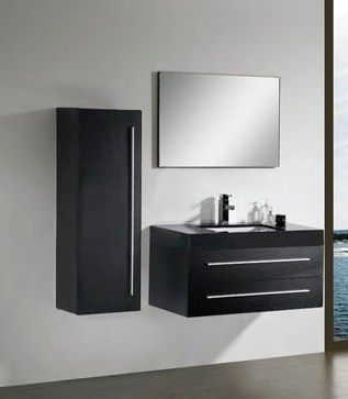 Bathroom Furniture Vanities on Modern Bathroom Vanity Cabinet In Black M2309 From Bathroom Vanity