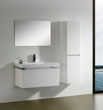 White Bathroom Wall Cabinet on Bathroom Vanity Cabinet In White M2313 From Bathroom Vanity Cabinet