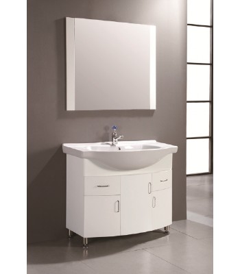 White Bathroom Vanities On 900mm Pvc Bathroom Cabinet In White P706