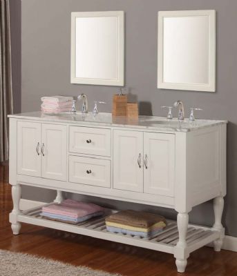 White Bathroom Furniture on White Double Sink Bathroom Vanities S3104 From Double Sink Bathroom