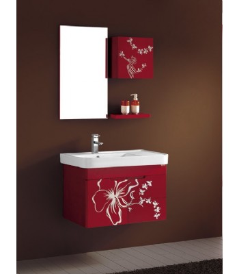 Pvc Bathroom Vanity Cabinet In Red P693 From Bathroom Vanity Cabinet On Wall Modern Bathroom Cabinet