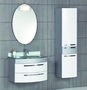 P1318 Pvc Bathroom Vanity Cabinet Silver Color From Bathroom