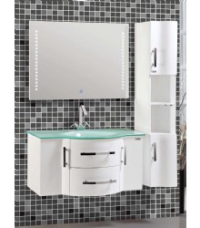 Round PVC Bathroom Vanity Cabinet White Color,Modern Bathroom Cabinet 2011