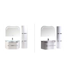 White Modern PVC Bathroom Vanity Cabinet on Wall,Bathroom Vanity 2008