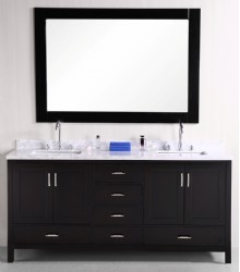 72inc double sink bathroom vanities set S1106