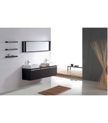 new design double basins bathroom furniture D739
