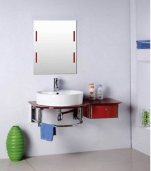 bathroom Glass Vanity cabinet 18