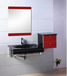 bathroom cabinet Glass Vanity factory 33