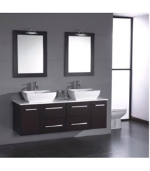 70inc double sinks bathroom cabinet S751