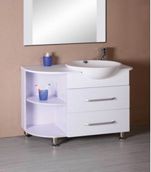 1400mm Bathroom Vanity Cabinet in white color P400